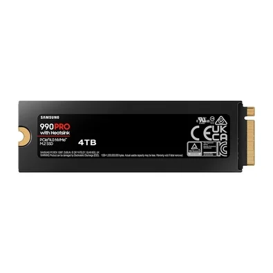 SSD Samsung 990 PRO, 4TB, M.2 2280, PCIe 4.0 x4, NVMe, Leitura: 7450 MB/s, Gravação: 6900 MB/s - MZ-V9PATO