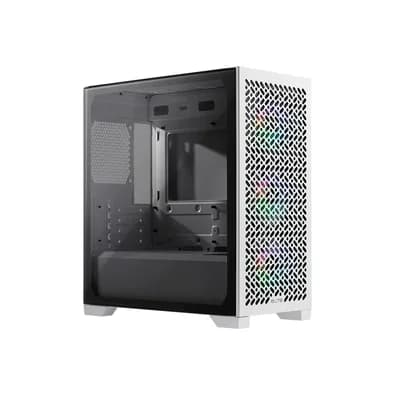 Gabinete Gamer Cooler Master Elite 302 White, Mini Tower, ATX, Lateral em Vidro, 3x FAN ARGB, Branco - E302-WGNN-S00