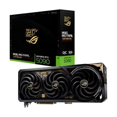 Placa de Vídeo ASUS ROG NVIDIA GeForce RTX 5090 Edition 20, 32GB, GDDR7, PCI Express 5.0, Tela AMOLED, AURA SYNC ARGB - 90YV0NF3-M0NA00