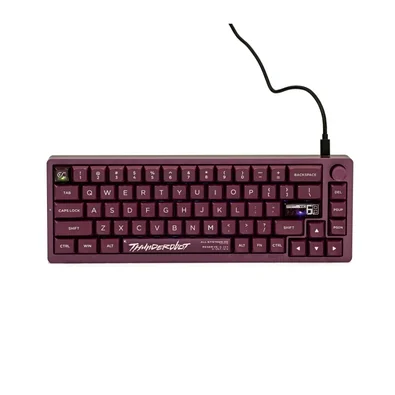 Teclado Magnético Gamer Thunderobot VIC68 Ultra, Switch Magnético TTC, 8KHz, Hot-Swappable, RGB, 68%, USB-C, Roxo - JM03N700B