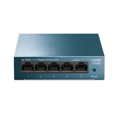 Switch de Mesa TP-Link, 5 Portas 10/100/1000Mbps - LS105G