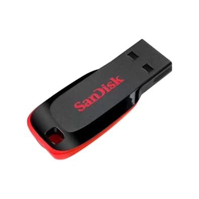 Pen Drive 64GB SanDisk Cruzer Blade, USB 2.0, Preto - SDCZ50-064G-B35