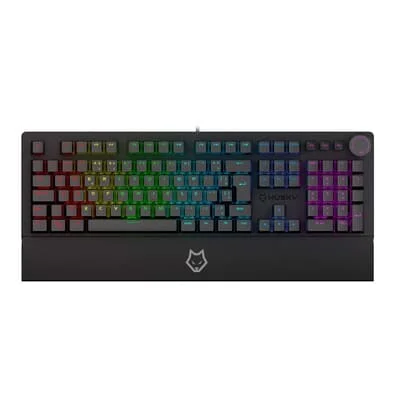 Teclado Mecânico Gamer Husky Anchorage Full Size, RGB, Switch Gateron EF Red, ABNT2, Preto - HTG200PTVR