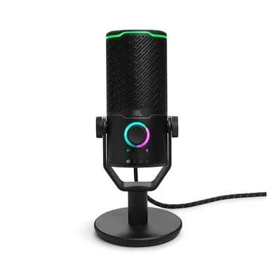 Microfone Condensador JBL Quantum Stream Studio, Cardioide, Preto - JBLSTRMSTUDIOBLK