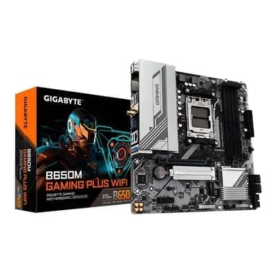 Placa Mãe Gigabyte B650M GAMING PLUS WIFI, AMD AM5, mATX, DDR5, LED RGB, WIFI, Bluetooth, Preto - 9MB65MGPW-00-10