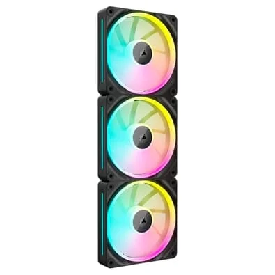 Kit com 3 Ventoinhas Corsair LX RGB Series, iCUE LINK LX120, 120mm, Preto - CO-9051026-WW