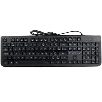 Teclado Keytime Proboard, USB 2.0, Membrana, Full Size, ABNT2, Preto - KYT00011
