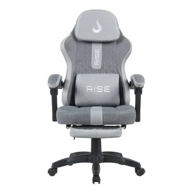 Cadeira Gamer Rise Mode Z11, Ângulo Ajustável, Tecido, Cinza - RM-CG-Z11-GG