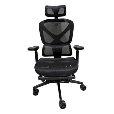 Cadeira Ergonômica Formula V Ergolux 5 Plus, Encosto em Malha Respirável, Apoio de Braço Ajustável, Preto - ERGLX5PLUS-BK