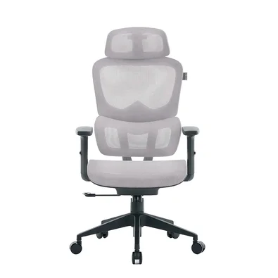 Cadeira Office XT Office X-Max, Até 120Kg, Reclinável, Braço 2D, Cilindro de Gás Classe 4, Tela Mesh, Cinza e Preta - XTO-104
