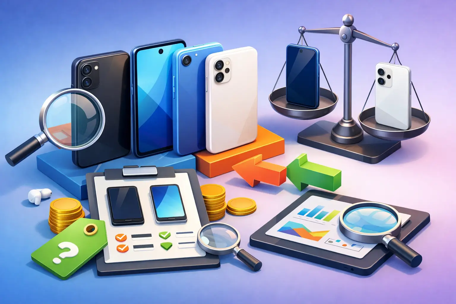 Como comparar preços de smartphones usados