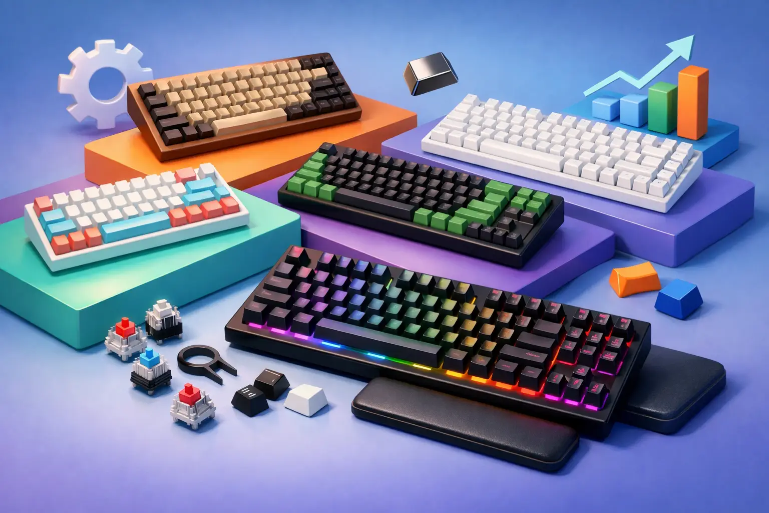 8 melhores teclados mecânicos custo benefício