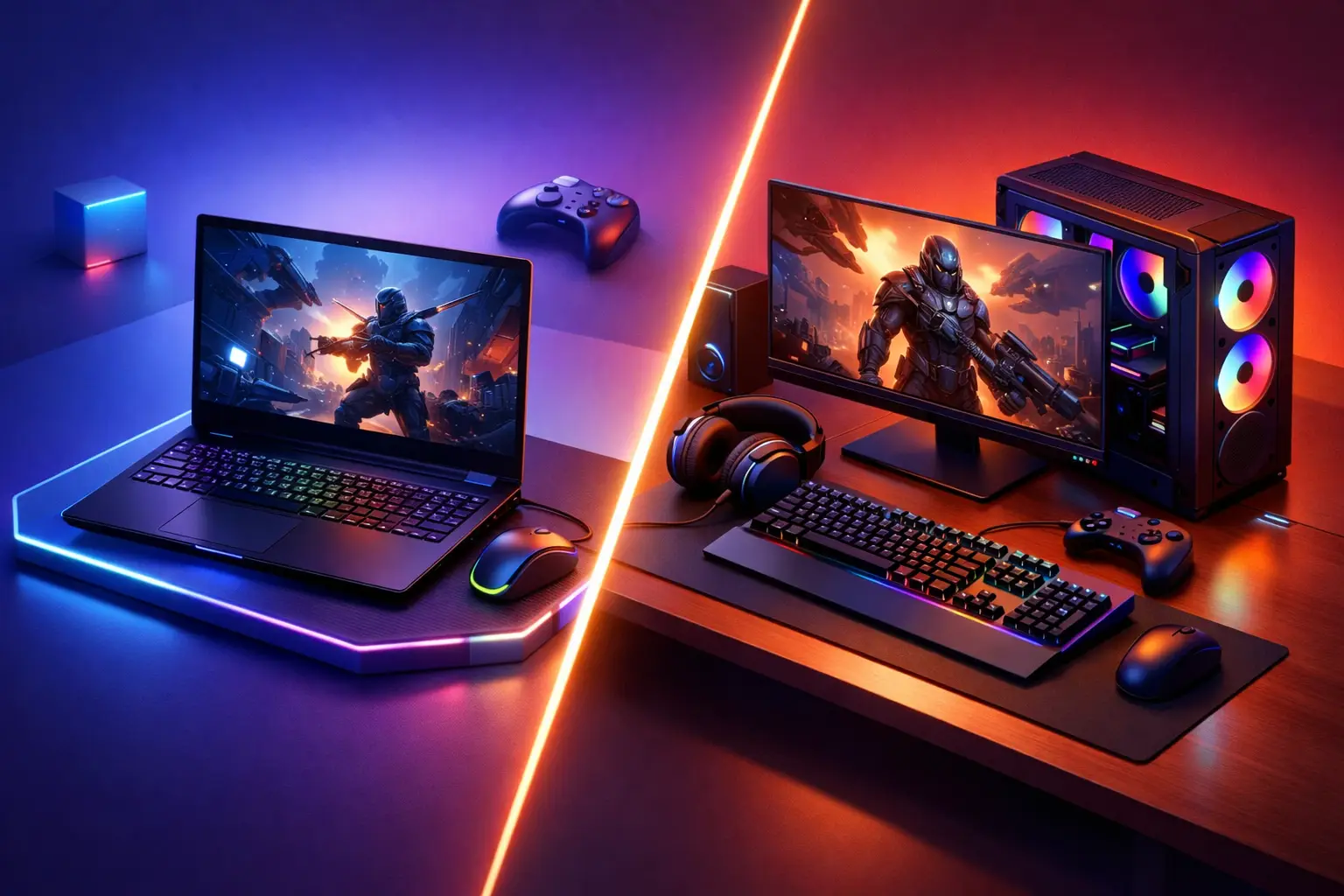 Notebook gamer vs desktop: qual compensa?