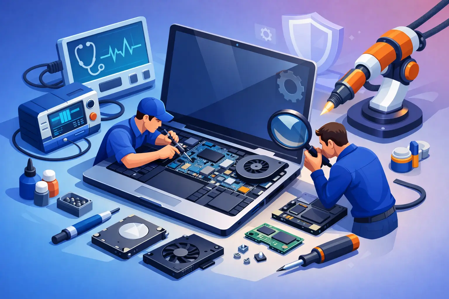 Assistência técnica de notebook sem erro