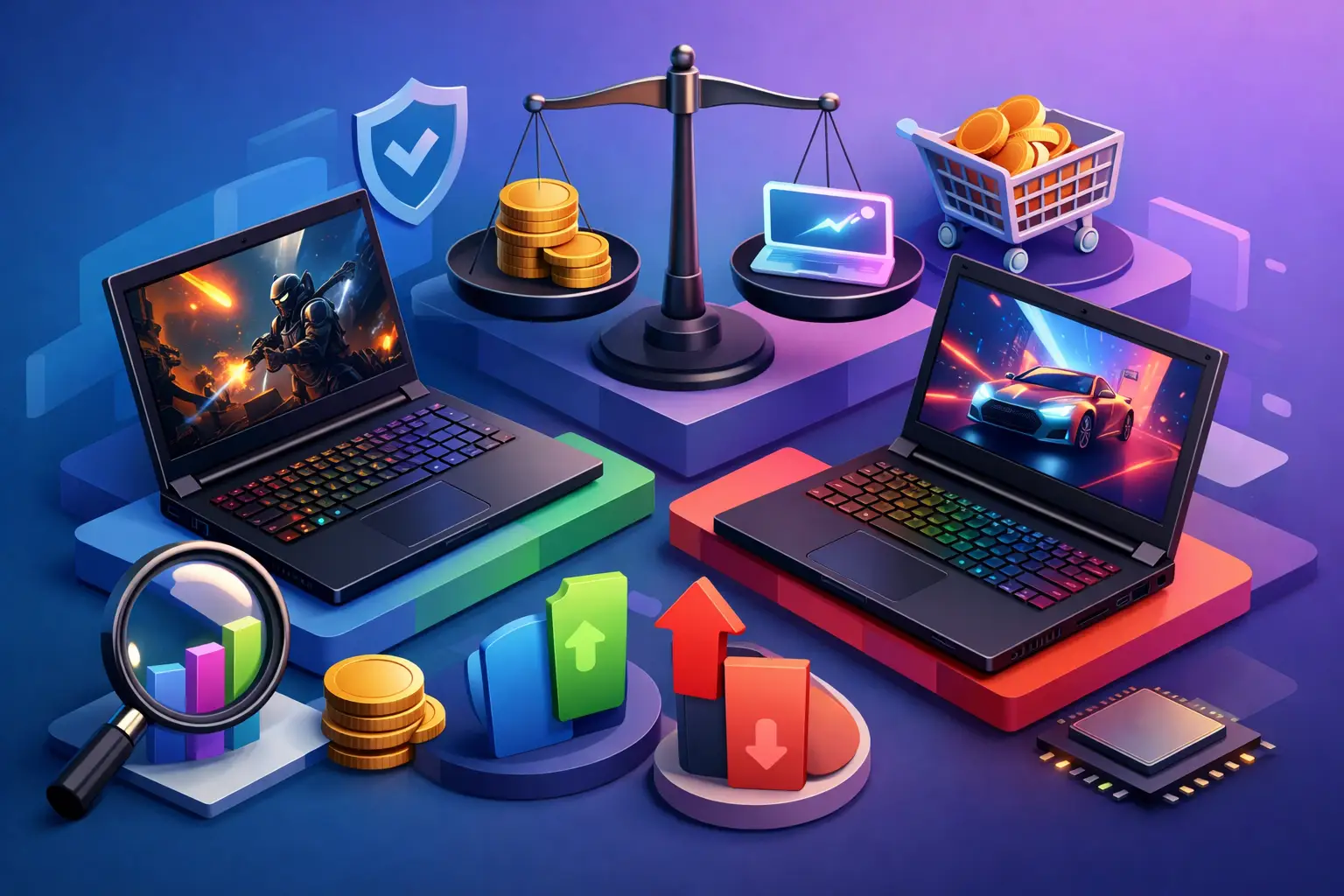 Como comparar preços notebook gamer