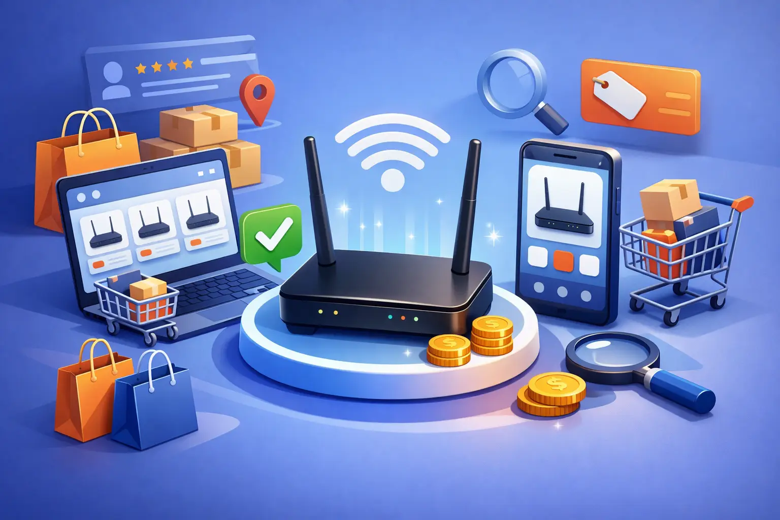 Onde comprar roteador com melhor custo-benefício