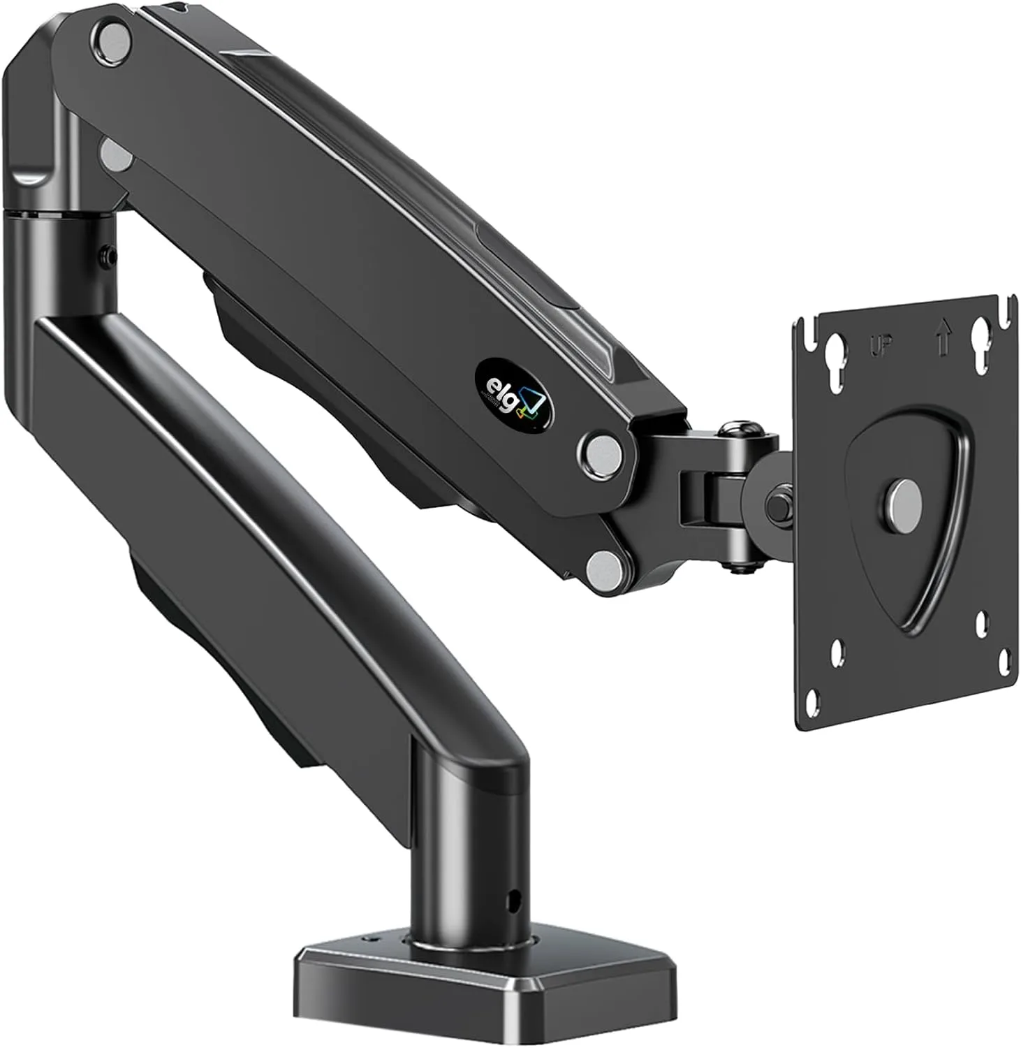Suporte de Mesa Articulado para Monitores de 17" a 35", ELG, Ajuste de altura com Pistão a Gás - F80N