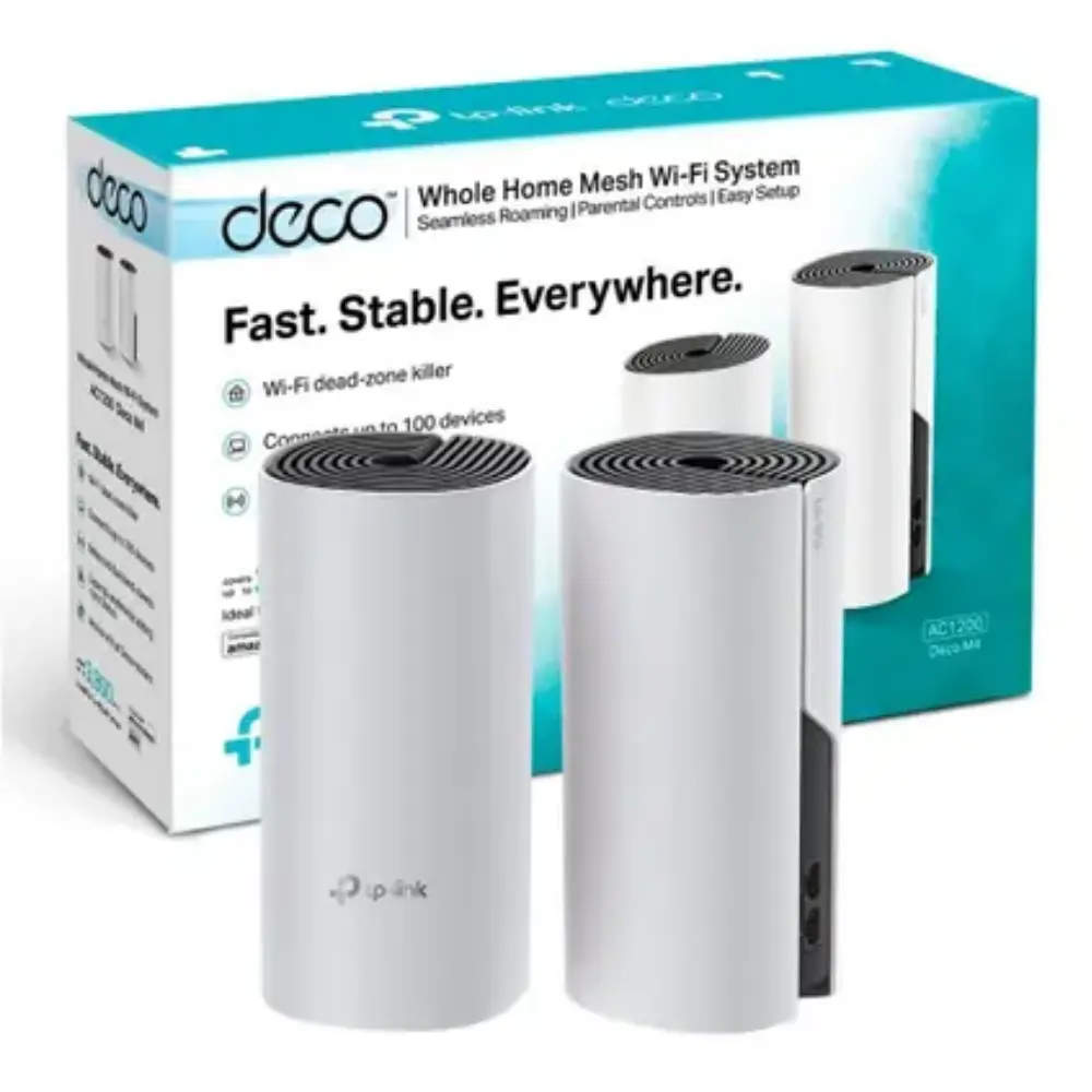 Roteador Mesh Wi-Fi 5 Gigabit Dual-Band AC1200 TP-Link Deco M4 2-Pack