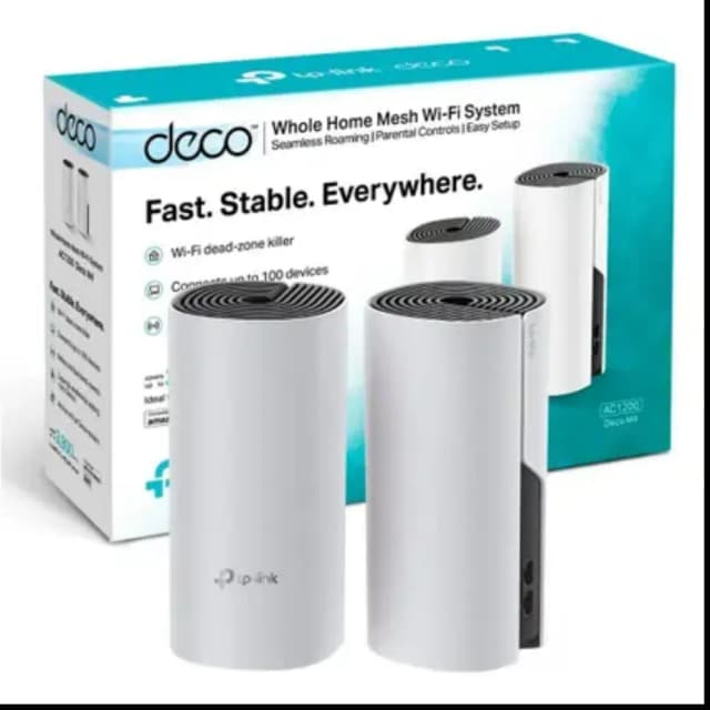 Roteador Mesh Wi-Fi 5 Gigabit Dual-Band AC1200 TP-Link Deco M4 2-Pack