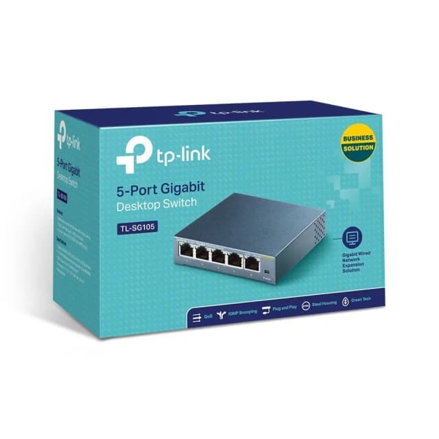 TP-Link TL-SG105 - Switch Desktop Gigabit de 5 Portas 10/100/1000 Mbps
