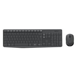 Combo Teclado e Mouse sem Fio Logitech MK235 Cinza ABNT2