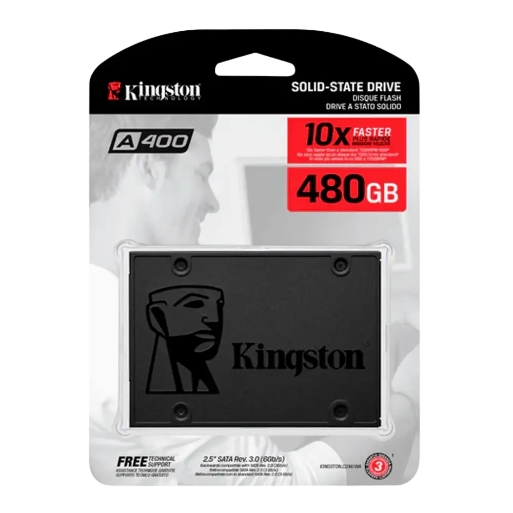 SSD Kingston A400 SATA 480GB 2.5" SA400S37/480G