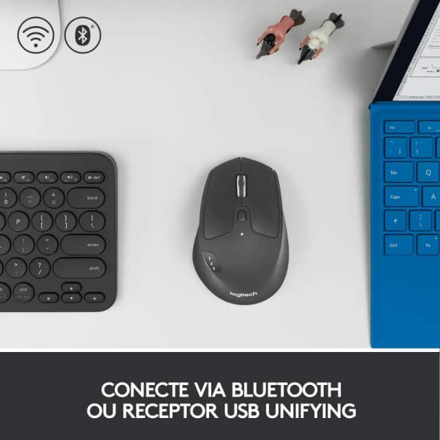 Logitech M720 Triathlon Multi-Device Wireless Mouse with Hyper-fast Scrolling
