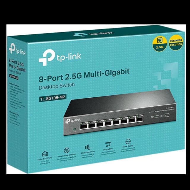 TP-Link TL-SG108-M2 8-Port 2.5G Multi-Gigabit Desktop Switch