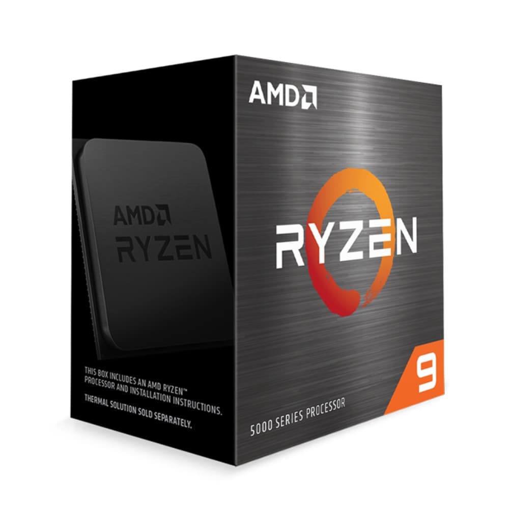 Processador AMD Ryzen 9 5900X AM4 3.7GHz 4.8GHz Turbo 12 Cores 16 Threads 64MB S/Cooler S/Vídeo