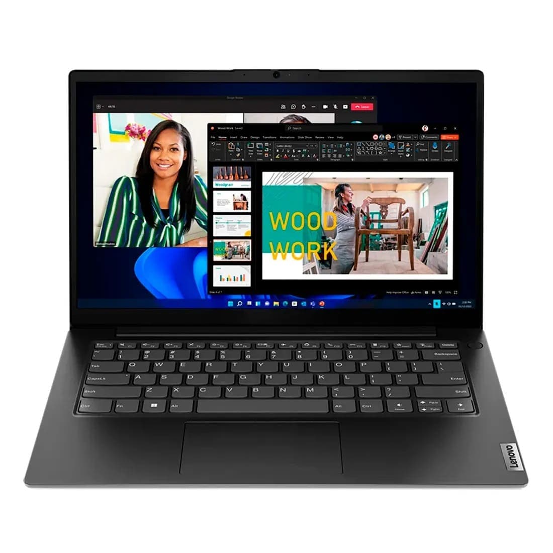 Notebook Lenovo V14 G4 14" FHD AMD Ryzen 5 7520U Radeon 610M 8GB DDR5 256GB SSD Sem Sistema OP - Business Black