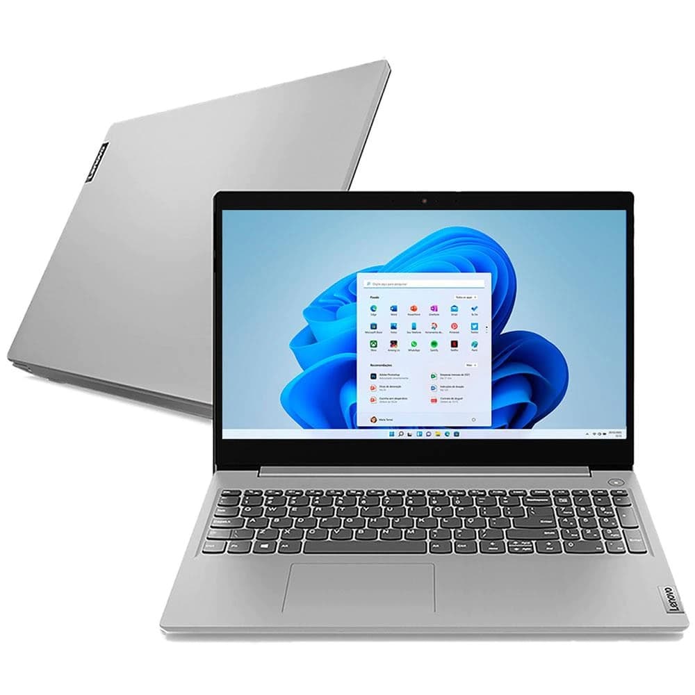 Notebook Lenovo IdeaPad 3i Core i3 4GB DDR4 SSD 256GB Tela 15.6" Windows 11 Cinza